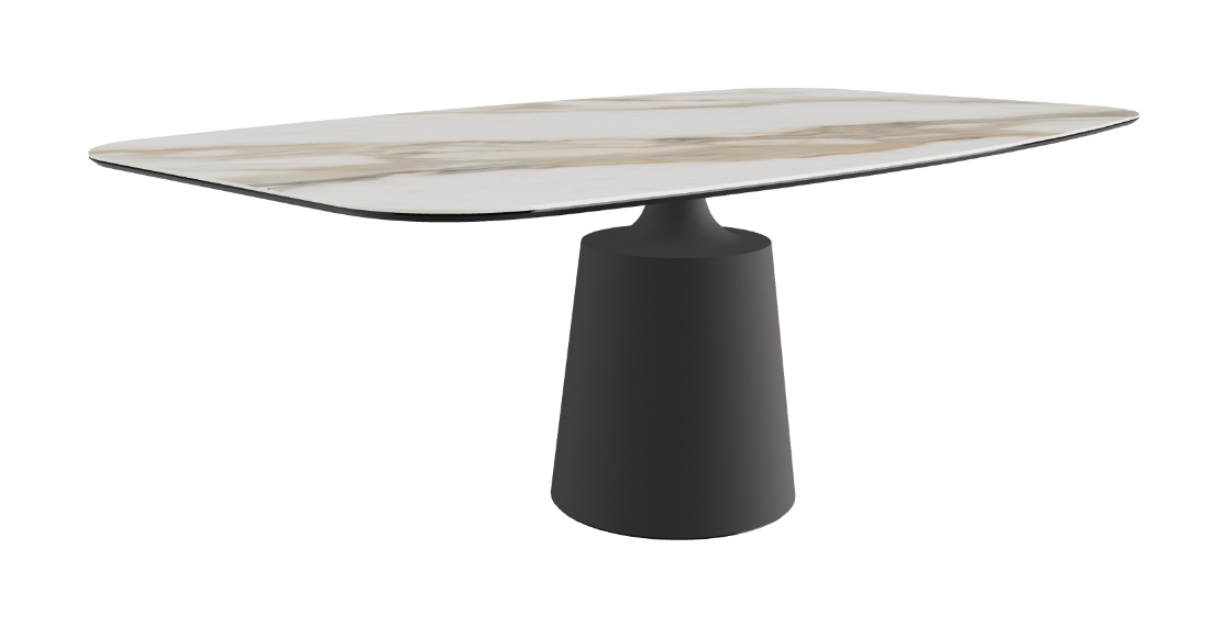 Cattelan Italia Yoda Keramik Oval & Barrel Shaped Dining Table
