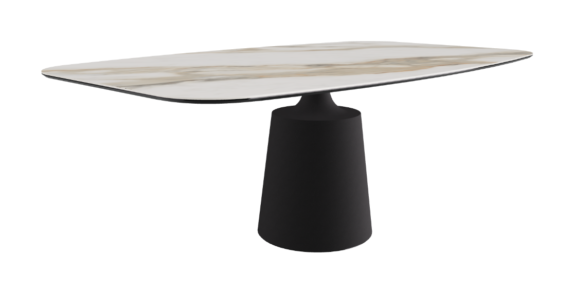 Cattelan Italia Yoda Keramik Oval & Barrel Shaped Dining Table
