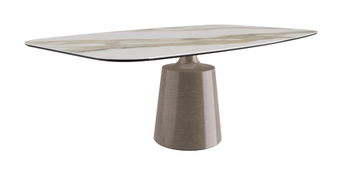 Cattelan Italia Yoda Keramik Oval & Barrel Shaped Dining Table
