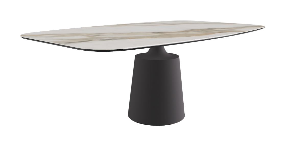 Cattelan Italia Yoda Keramik Oval & Barrel Shaped Dining Table