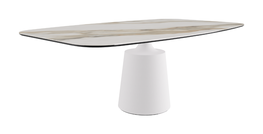 Cattelan Italia Yoda Keramik Oval & Barrel Shaped Dining Table