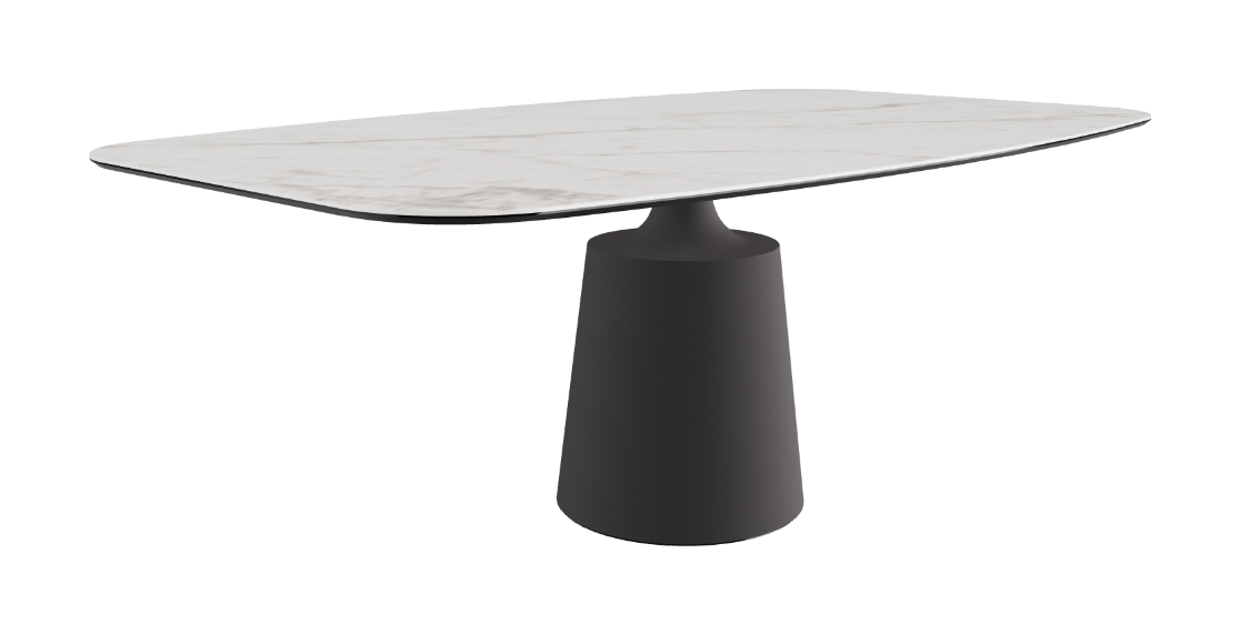 Cattelan Italia Yoda Keramik Oval & Barrel Shaped Dining Table