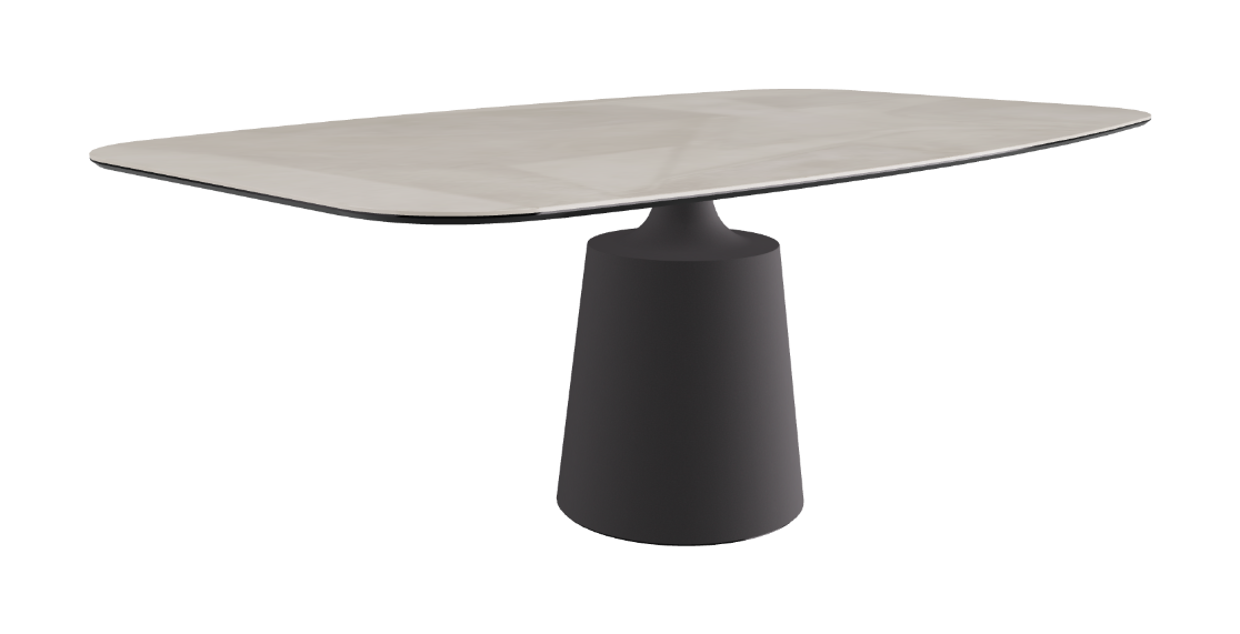 Cattelan Italia Yoda Keramik Oval & Barrel Shaped Dining Table