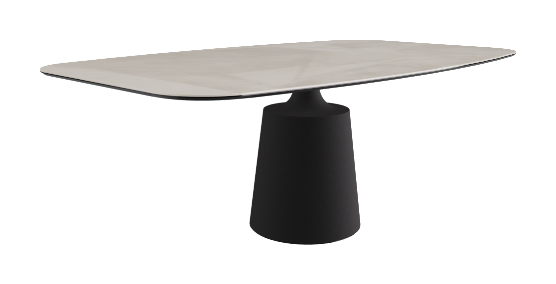 Cattelan Italia Yoda Keramik Oval & Barrel Shaped Dining Table