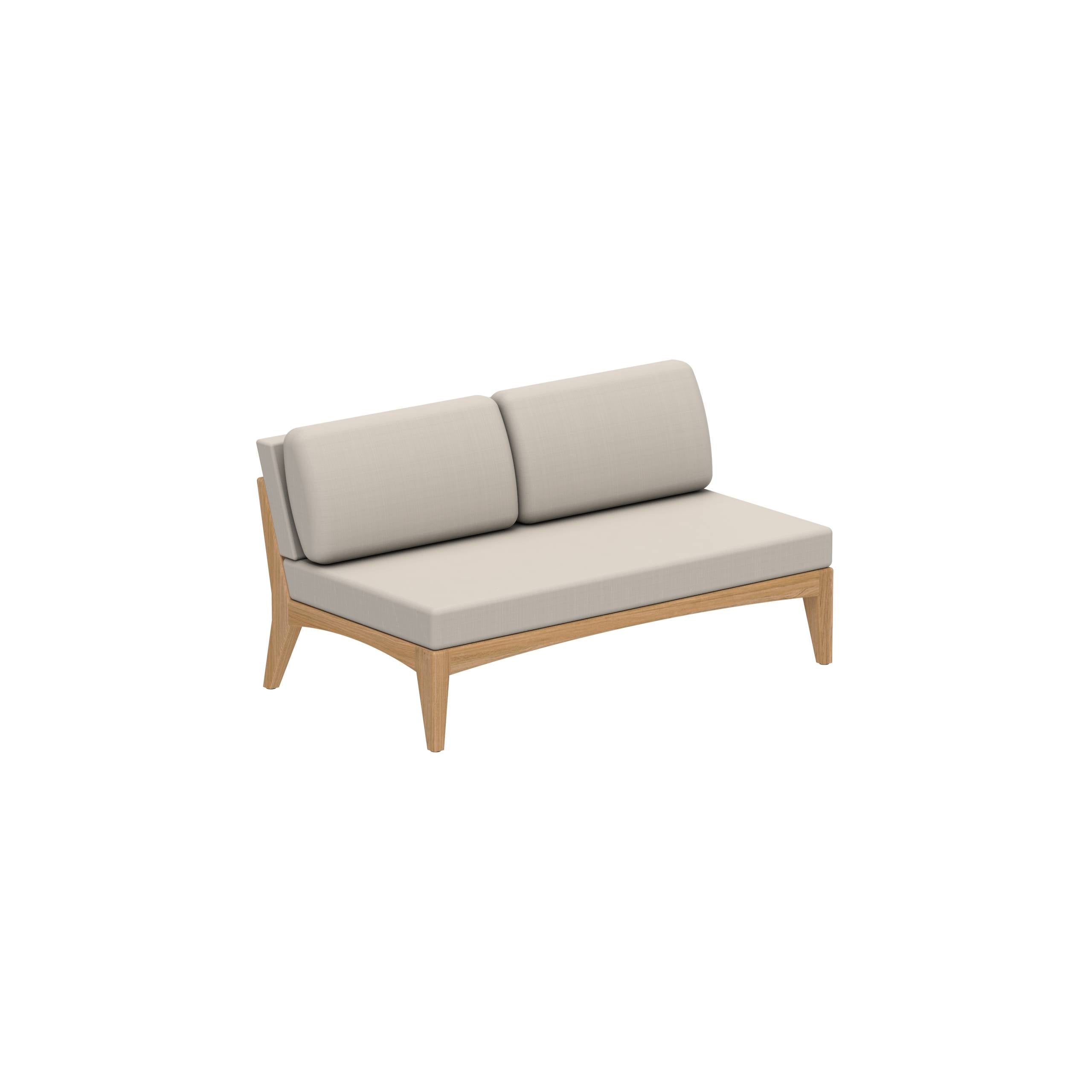 Zenhit Lounge 2-Seater In Teak (Element Without Armrests)