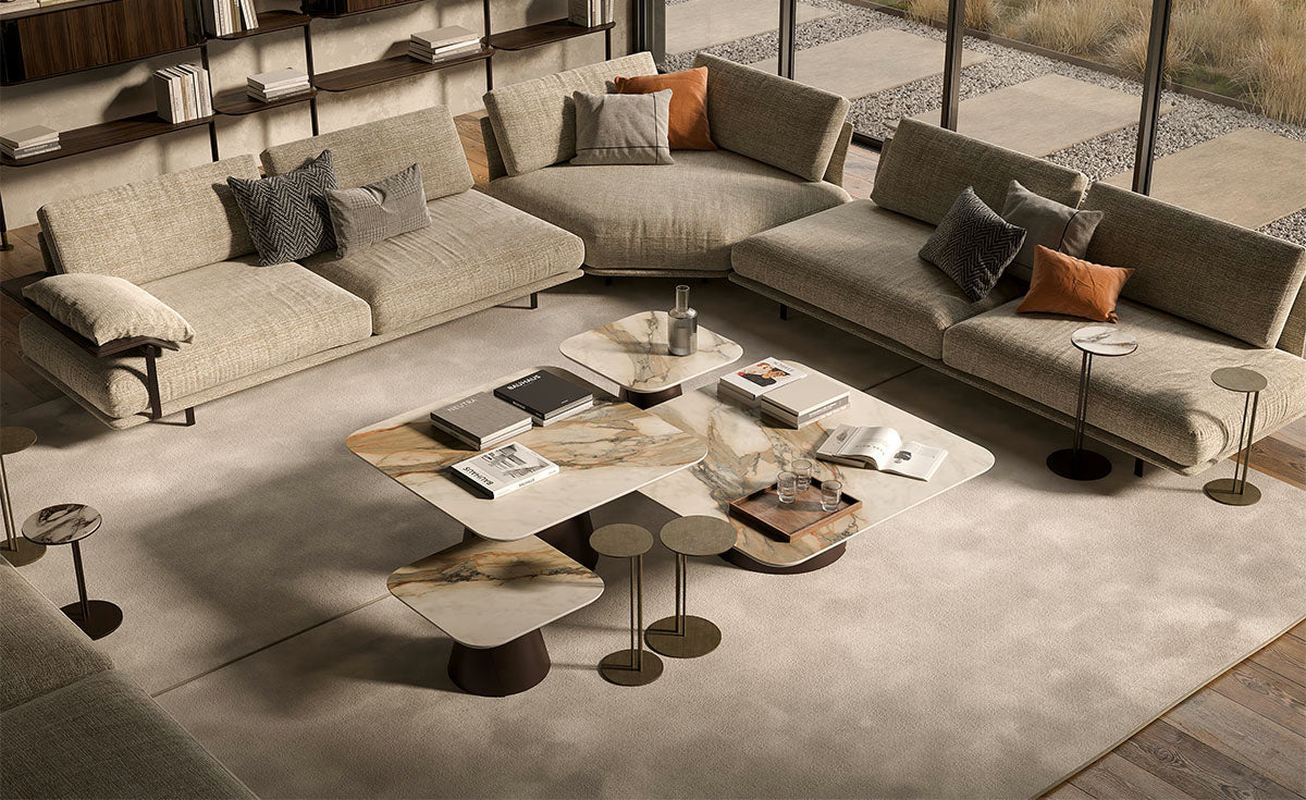 Cattelan Italia ALBERT Keramik S Coffee Table ◻100x100x48h