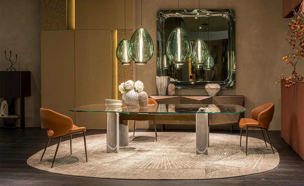 Cattelan Italia Bilbao Glass Dining Table
