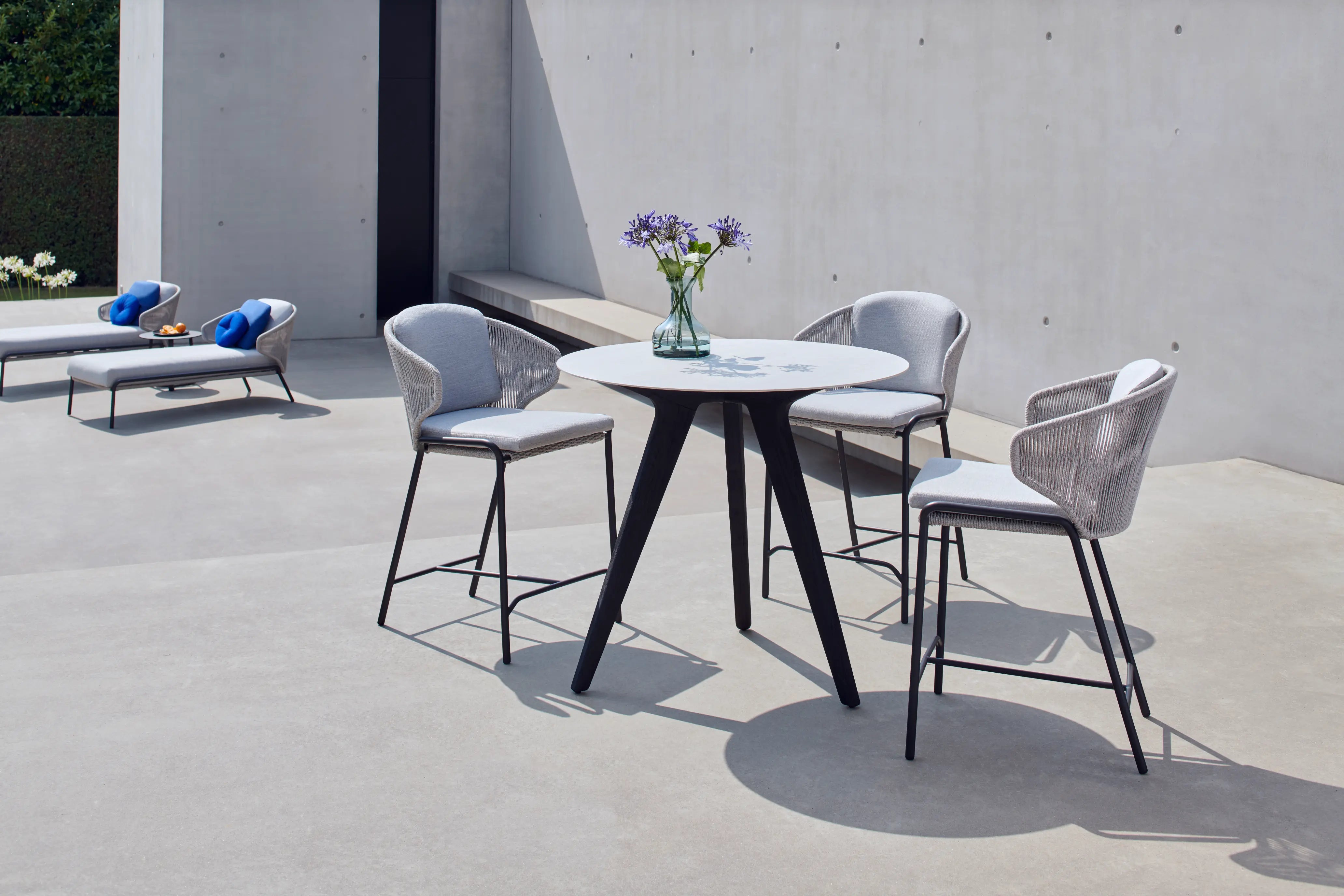 Manutti Radoc Counter Height Stool with Back