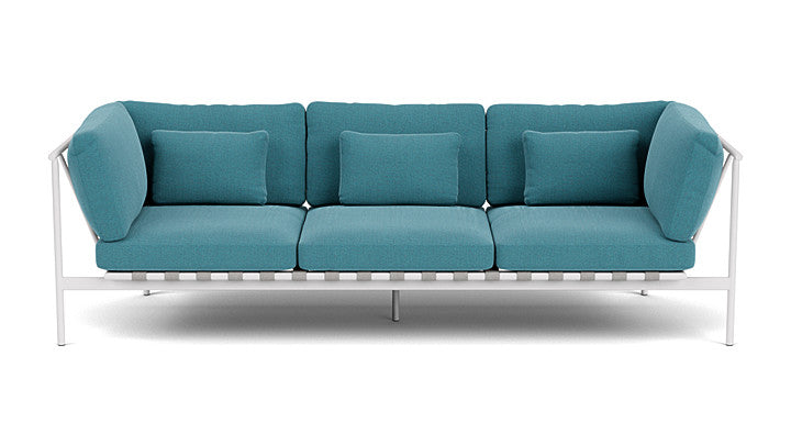 Barlow Tyrie Around Deep Seating Triple Lounge Sofa with Aluminium Arms