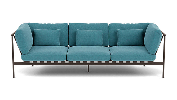 Barlow Tyrie Around Deep Seating Triple Lounge Sofa with Aluminium Arms