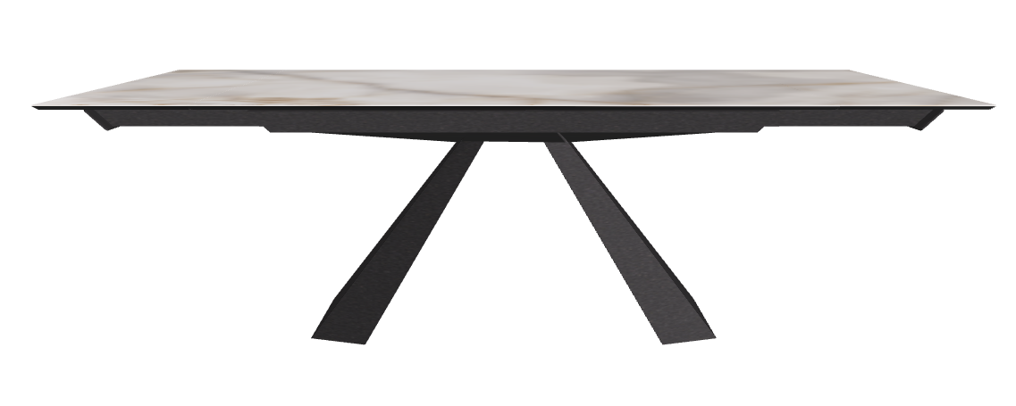 160/236x90x75h Rectangle Shaped_Alabastro_Black Embossed