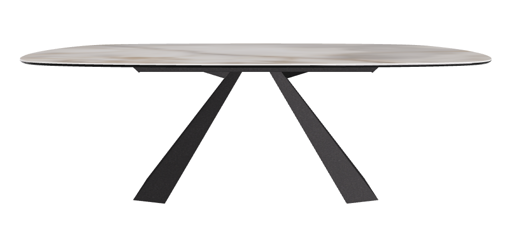 Cattelan Italia Eliot Keramik Biscuit Shaped Dining Table – 220x120x73h