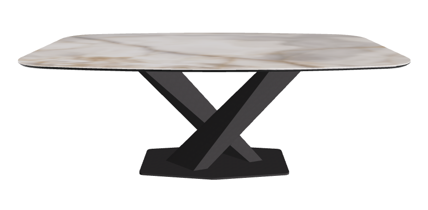 Cattelan Italia Stratos Keramik Barrel Shaped Dining Table – 200x120x75h
