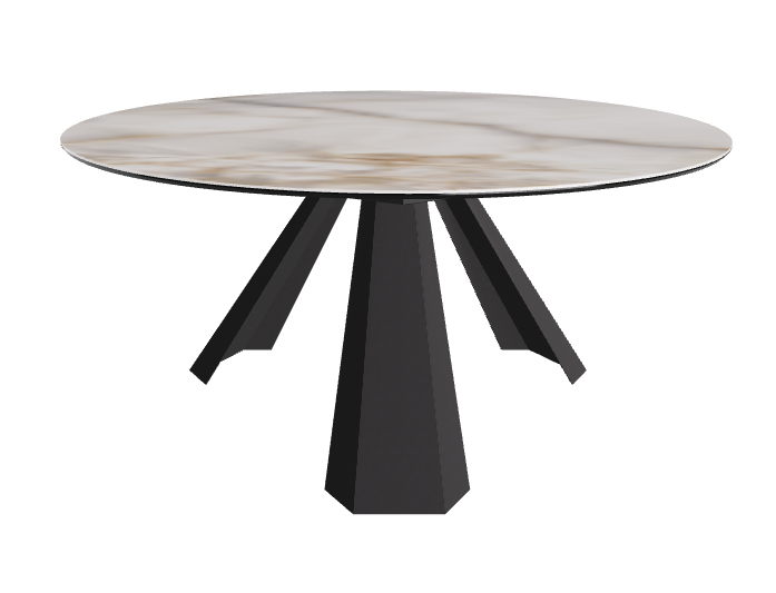 Diameter 158 x Height 73 cm_Alabastro_Black Embossed