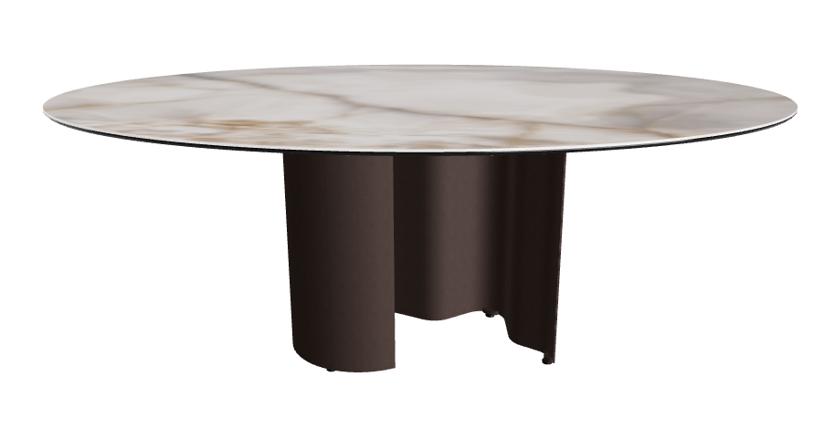 200x120x74h Oval Shaped_Alabastro_Bronze Embossed