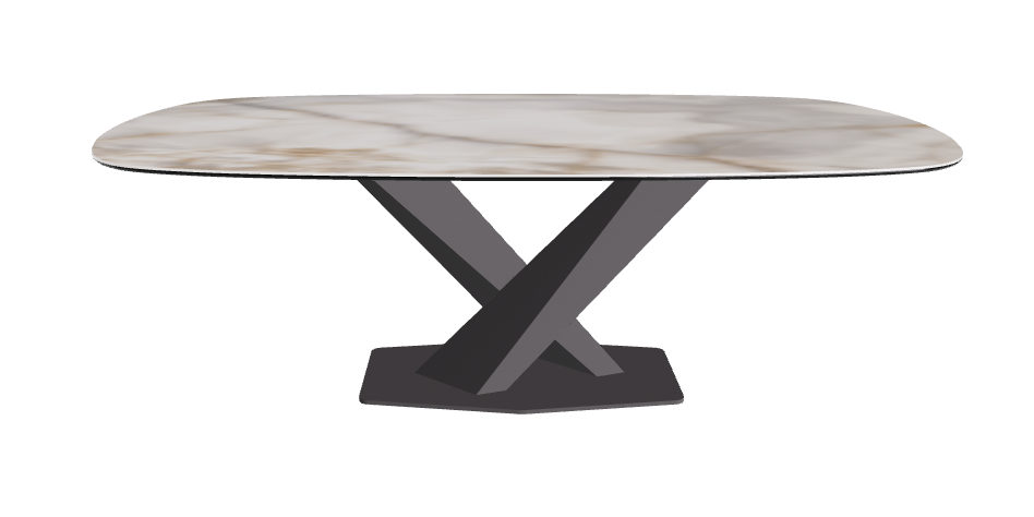 Cattelan Italia Stratos Keramik Biscuit Shaped Dining Table – 200x120x75h
