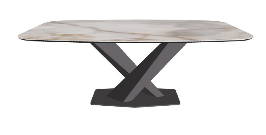 Cattelan Italia Stratos Keramik Barrel Shaped Dining Table – 200x120x75h