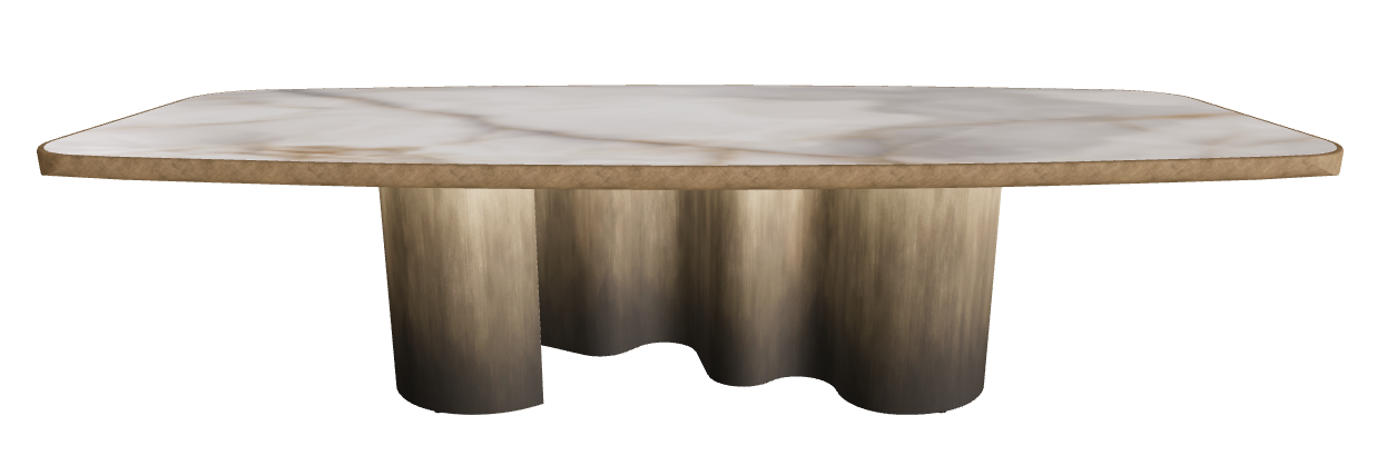 300x128x75h Barrel Shaped_Alabastro_Oxy Brass_Brushed Bronze