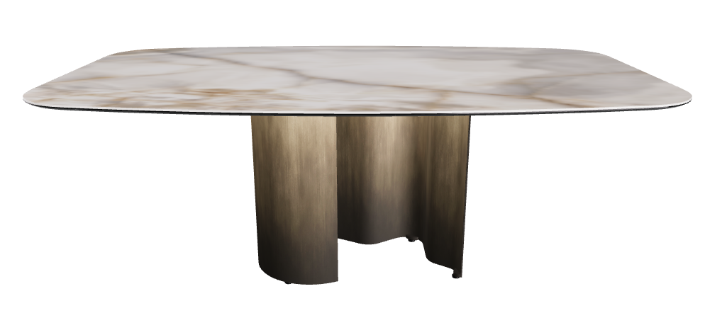 200x120x74h Barrel Shaped_Alabastro_Oxy Brass