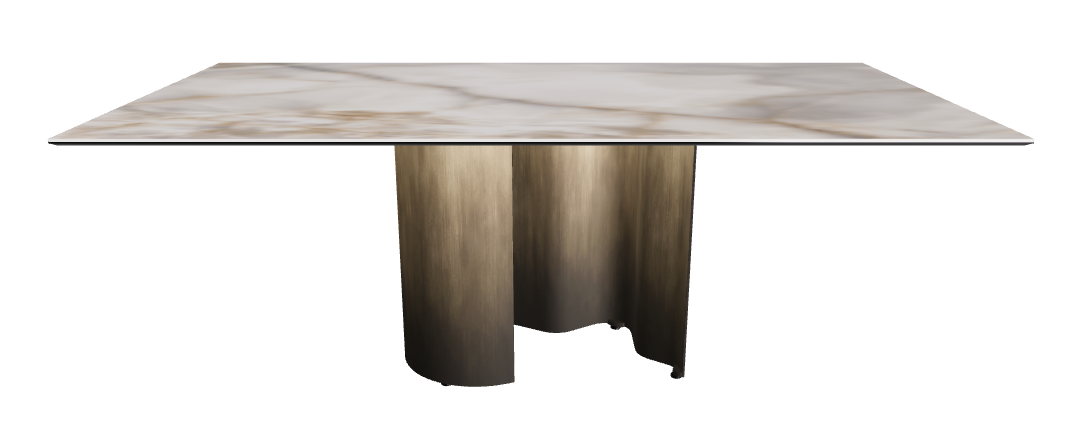 200x106x74h Rectangle Shaped_Alabastro_Oxy Brass