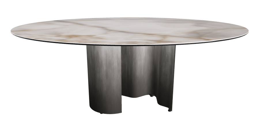 200x120x74h Oval Shaped_Alabastro_Oxy Grey