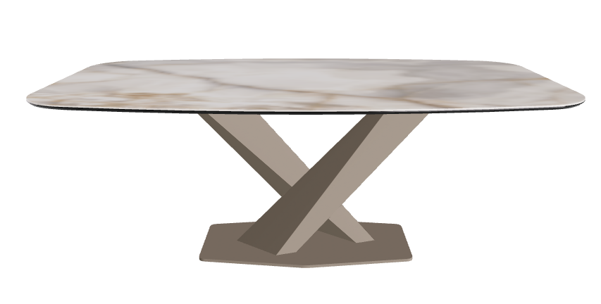 Cattelan Italia Stratos Keramik Barrel Shaped Dining Table – 200x120x75h