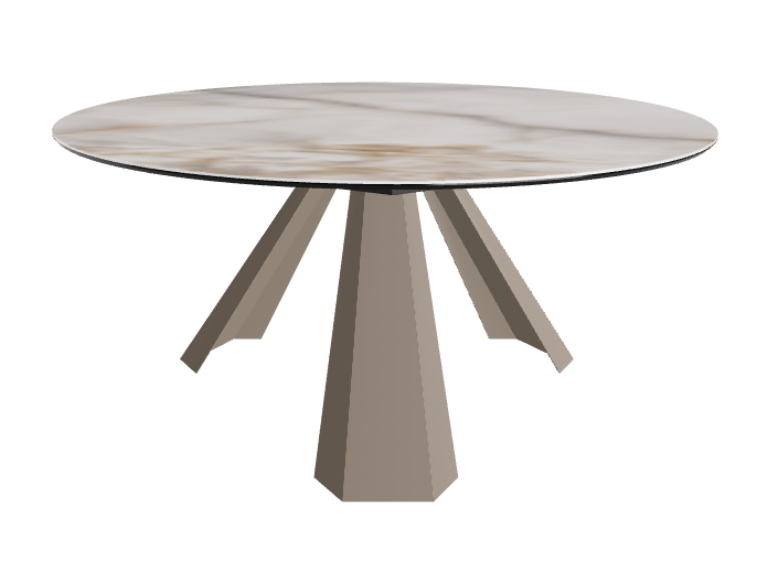 Diameter 158 x Height 73 cm_Alabastro_Titanium Embossed