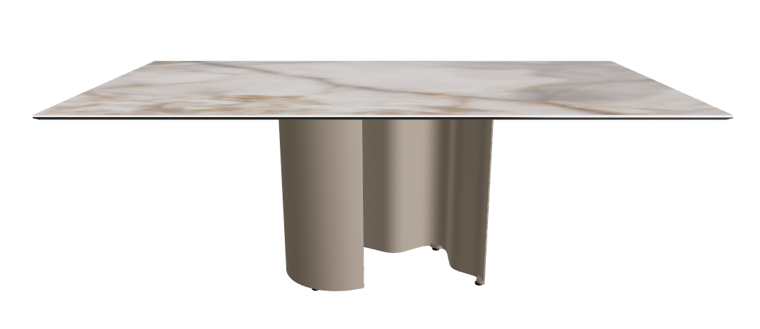 200x106x74h Rectangle Shaped_Alabastro_Titanium Embossed