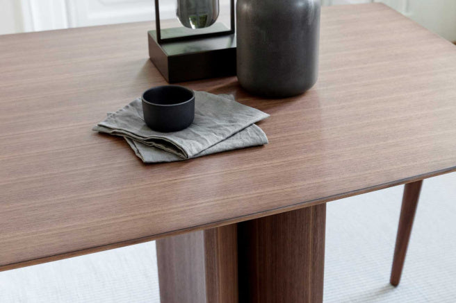 Porada Alan Wood Round & Barrel Shaped Dining Table