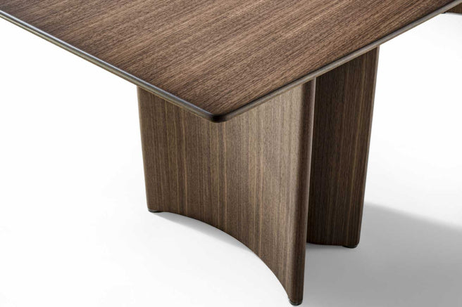 Porada Alan Wood Round & Barrel Shaped Dining Table