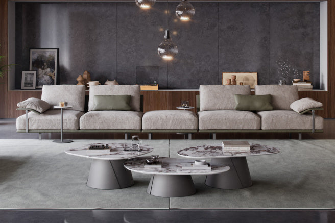 Cattelan Italia Albert Keramik Shaped Coffee Table 90 x 90