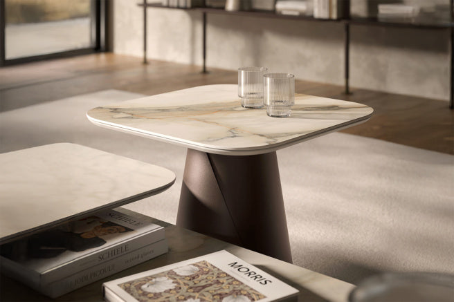 Cattelan Italia Albert Keramik Square Coffee Table 100 x 100