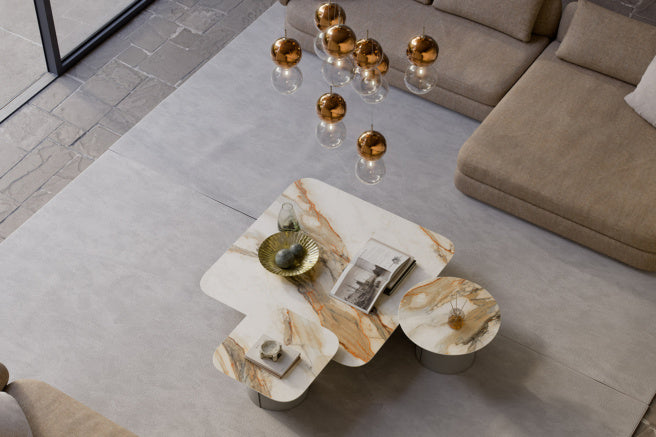 Cattelan Italia Albert Keramik Square Coffee Table 100 x 100