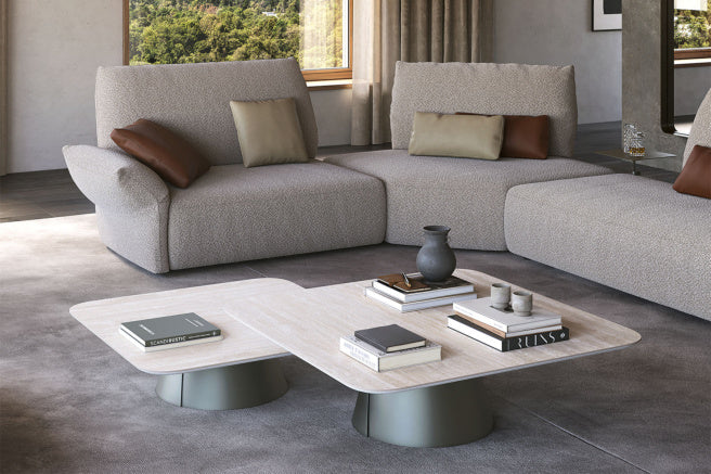 Cattelan Italia Albert Keramik Square Coffee Table 100 x 100