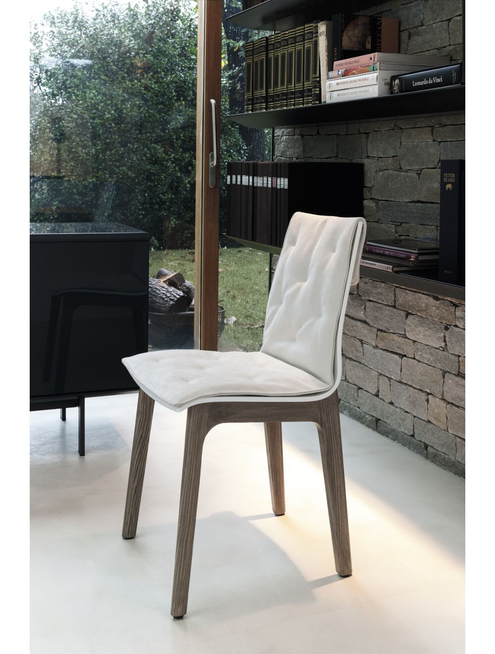 Alfa Dining Chair Wood Frame with cushion