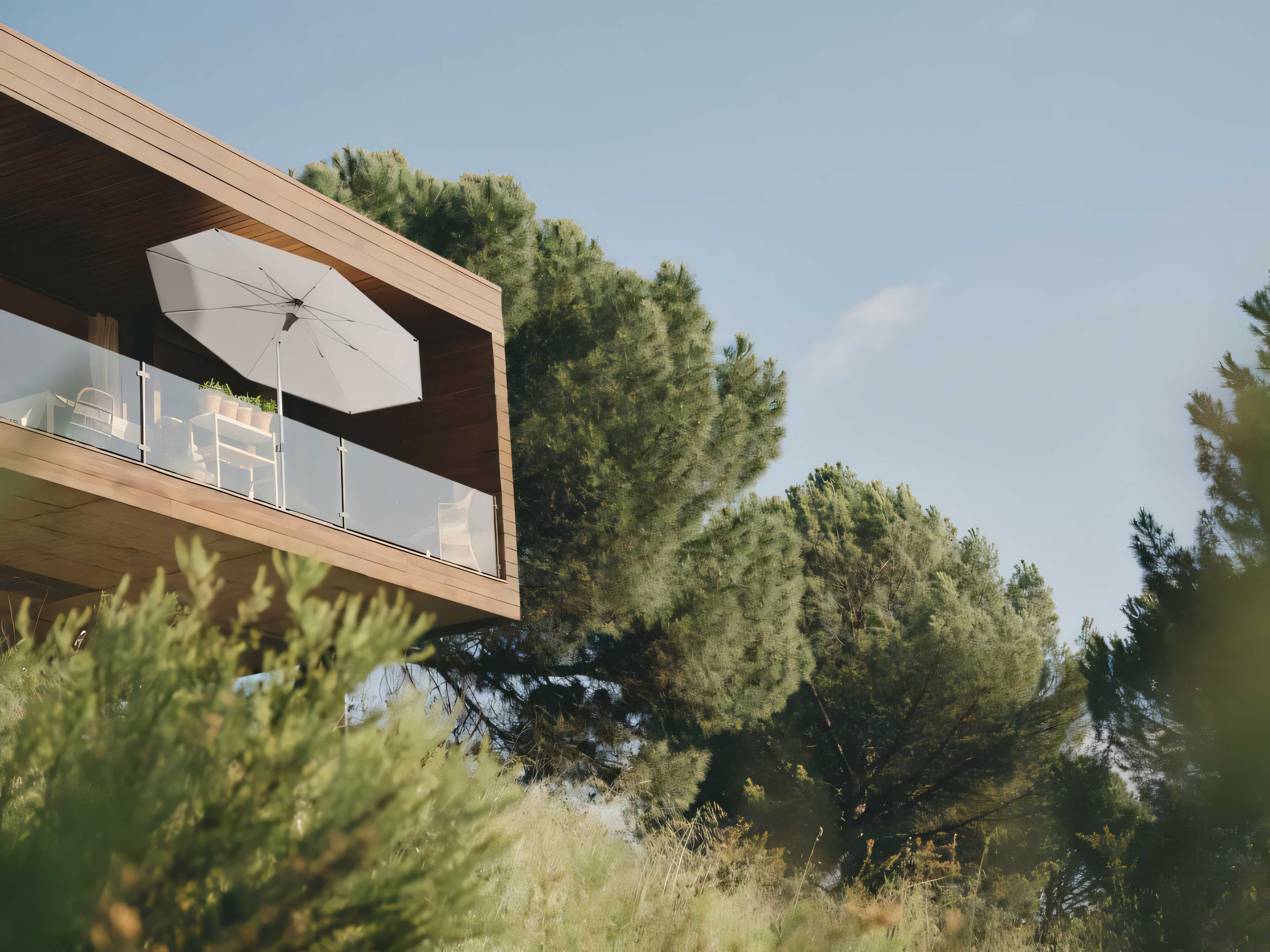 Glatz Smart Parasol 200 x 200 cm Anodised