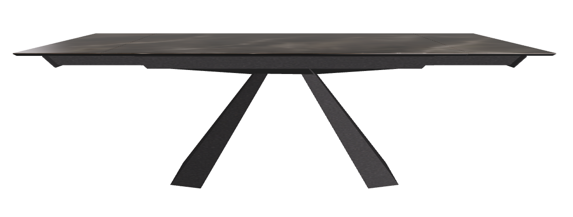 160/236x90x75h Rectangle Shaped_Andromeda_Black Embossed