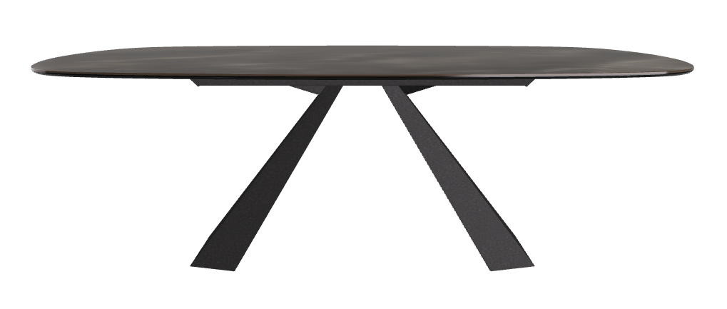 Cattelan Italia Eliot Keramik Biscuit Shaped Dining Table – 220x120x73h