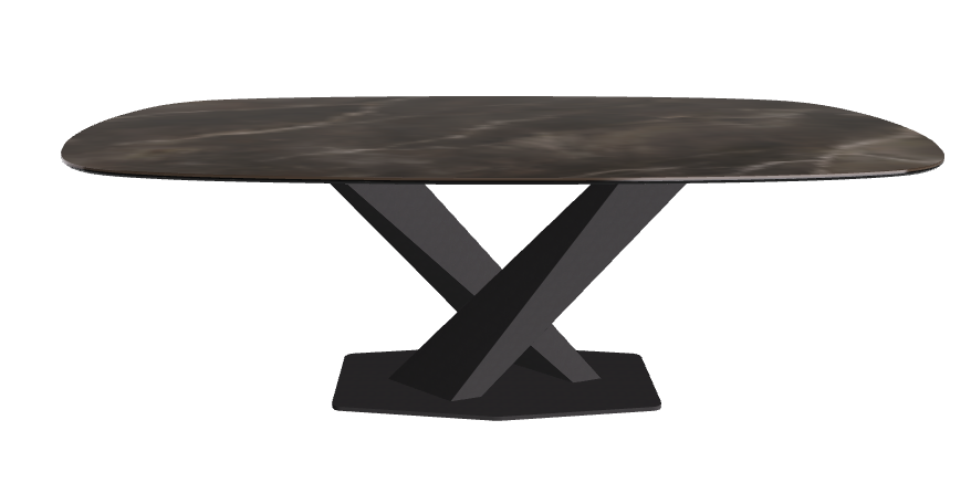 Cattelan Italia Stratos Keramik Biscuit Shaped Dining Table – 200x120x75h