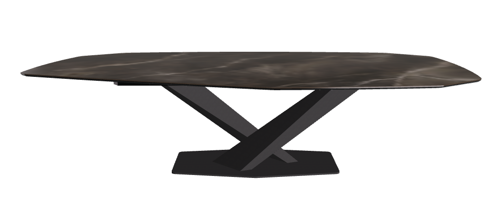 Cattelan Italia Stratos Keramik Biscuit & Polygon Shaped Dining Table