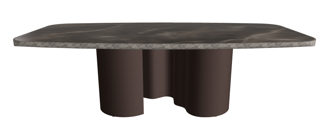 240x120x75h Barrel Shaped_Andromeda_Bronze Embossed_Brushed Grey