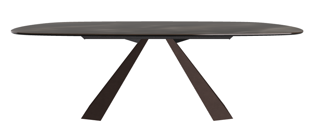 Cattelan Italia Eliot Keramik Biscuit Shaped Dining Table – 220x120x73h