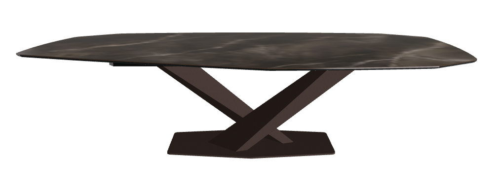 Cattelan Italia Stratos Keramik Biscuit & Polygon Shaped Dining Table