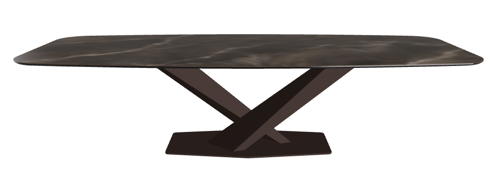 Cattelan Italia Stratos Keramik Barrel-Shaped Dining Table – 300x120x75h