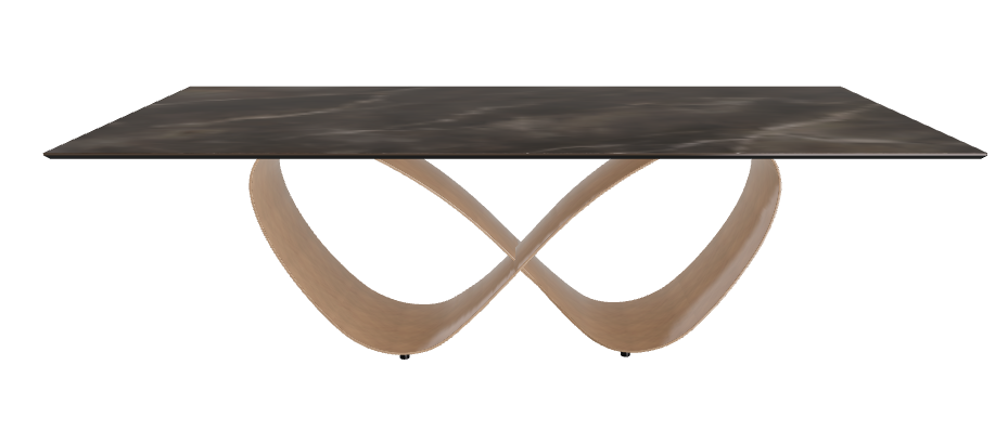 240x120x74h Rectangle Shaped_Andromeda_Brushed Bronze