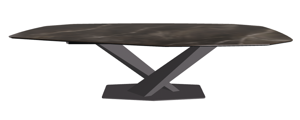 Cattelan Italia Stratos Keramik Biscuit & Polygon Shaped Dining Table