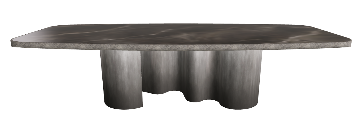 300x128x75h Barrel Shaped_Andromeda_Oxy Grey_Brushed Grey