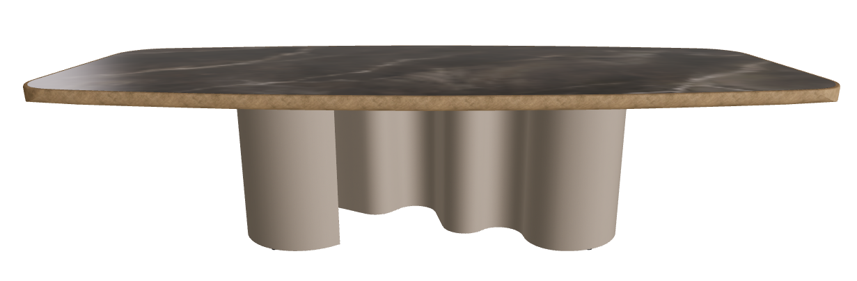 300x128x75h Barrel Shaped_Andromeda_Titanium Embossed_Brushed Bronze
