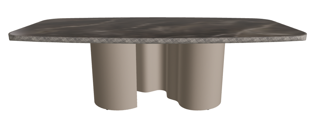 240x120x75h Barrel Shaped_Andromeda_Titanium Embossed_Brushed Grey