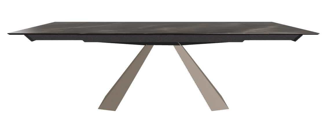 160/236x90x75h Rectangle Shaped_Andromeda_Titanium Embossed